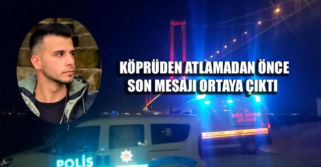 OSMANGAZİ KÖPRÜSÜNDE İNTİHAR!