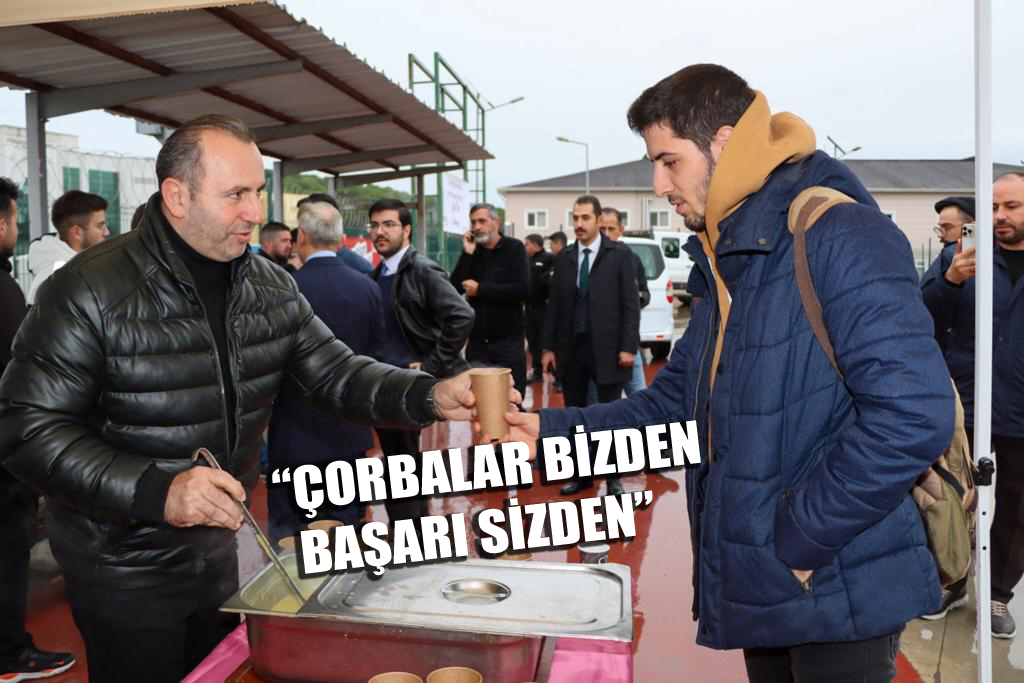  ÖĞRENCİLERE ÇORBALAR BAŞKAN VEKİLİ TUTUK’TAN