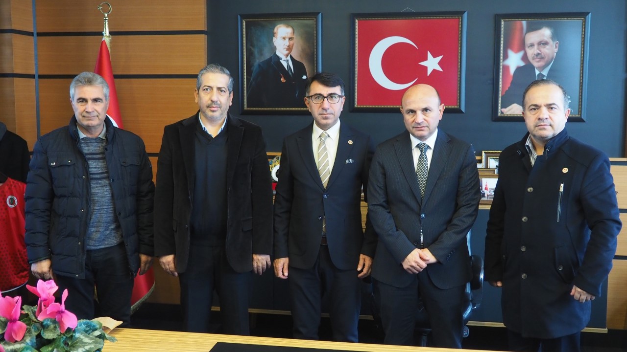 EMEKLİ ASTSUBAYLARDAN BAŞKAN ORAL’A ZİYARET