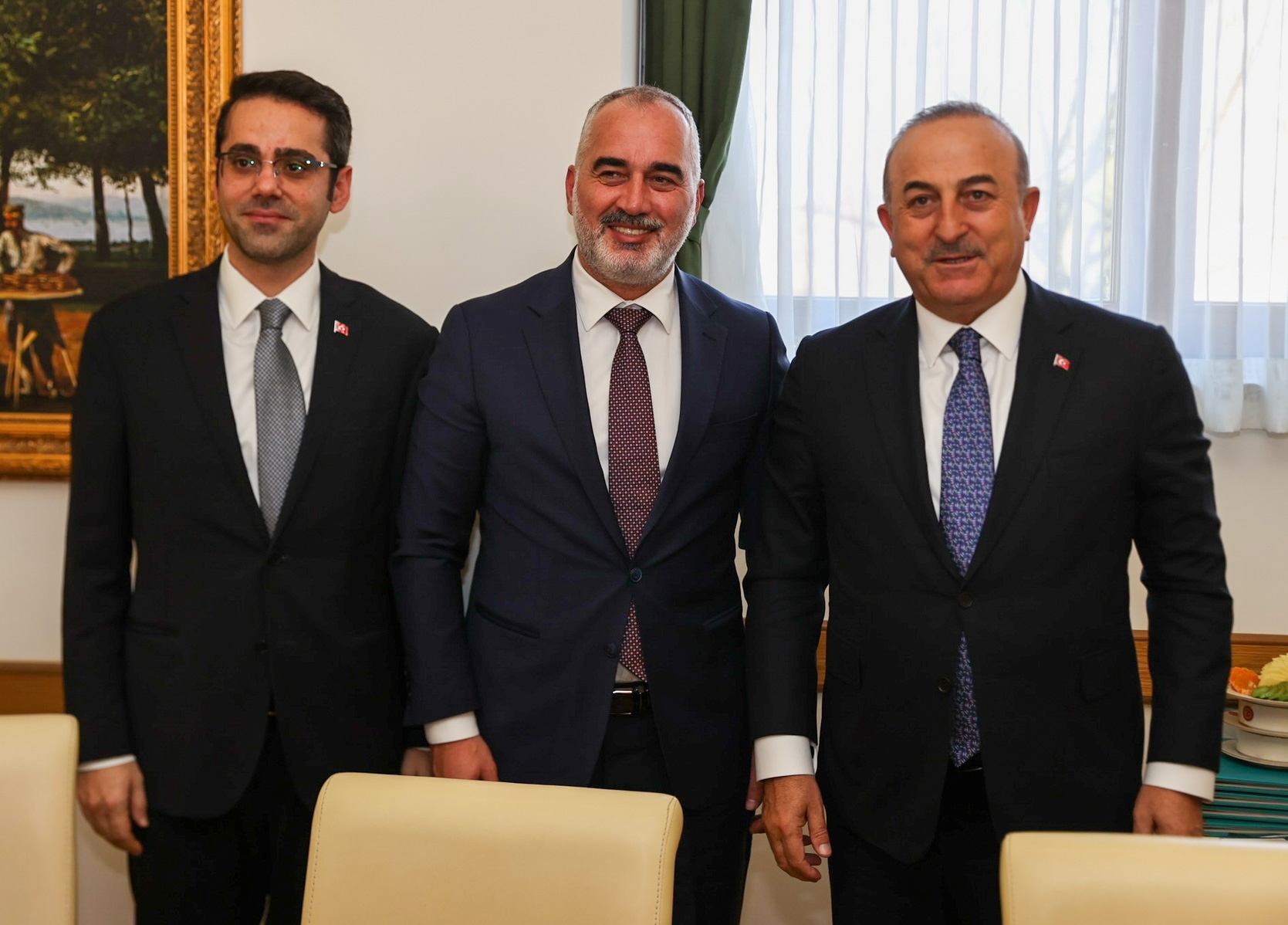 BAŞKAN YILDIRIM’DAN, HEMŞEHRİSİ DIŞİŞLERİ BAKAN YARDIMCISI SERİM’E ZİYARET