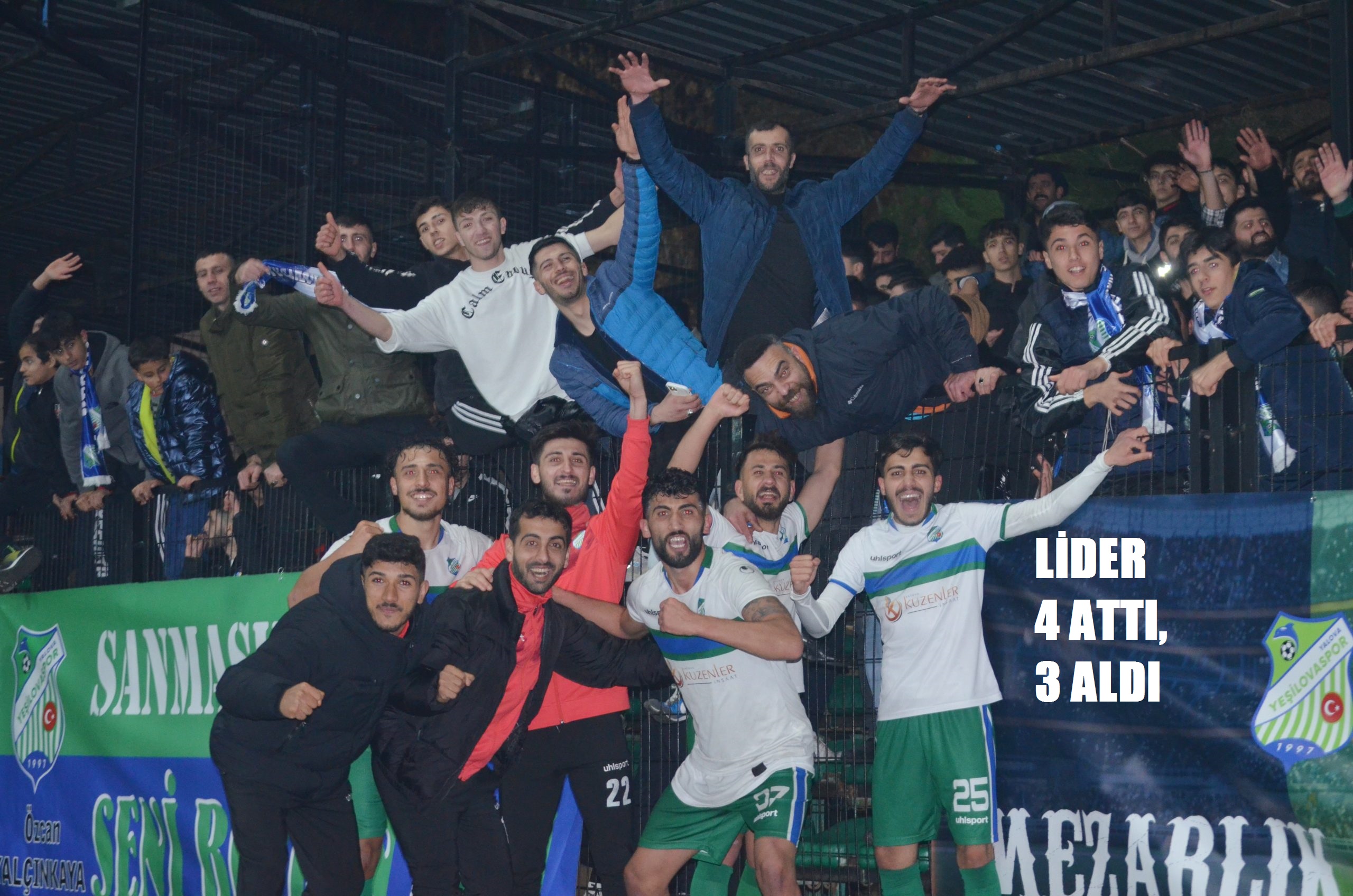 YEŞİLOVA LİDERLİĞE DEVAM EDİYOR