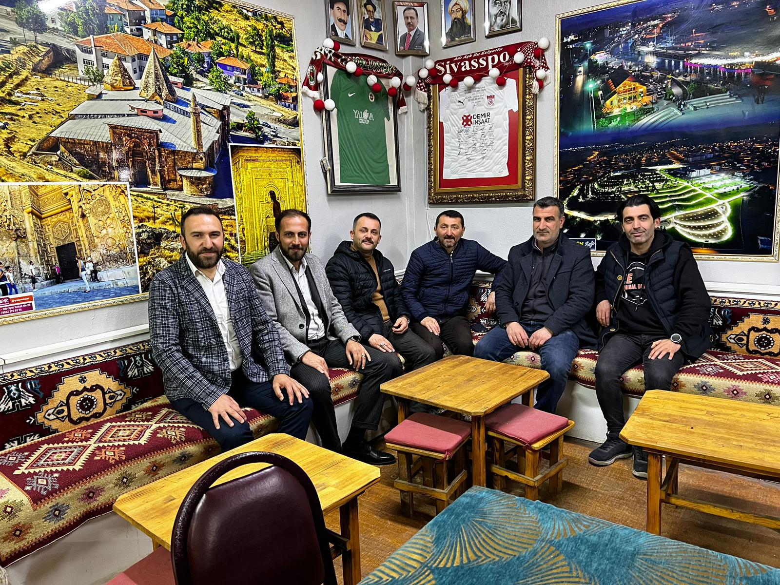 YALÇIN’DAN, SİVASLILAR VE MALATYALILAR DERNEĞİNE ZİYARET