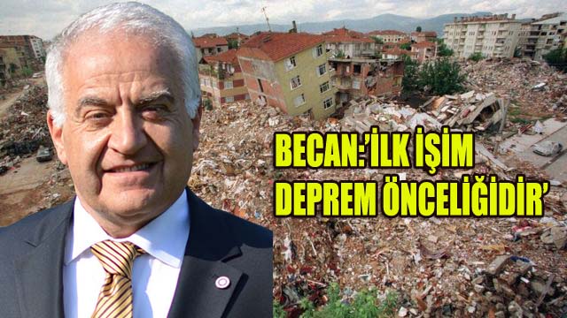 BECAN:’PROJELERİMİZ VAR, ÇALIŞACAĞIZ’