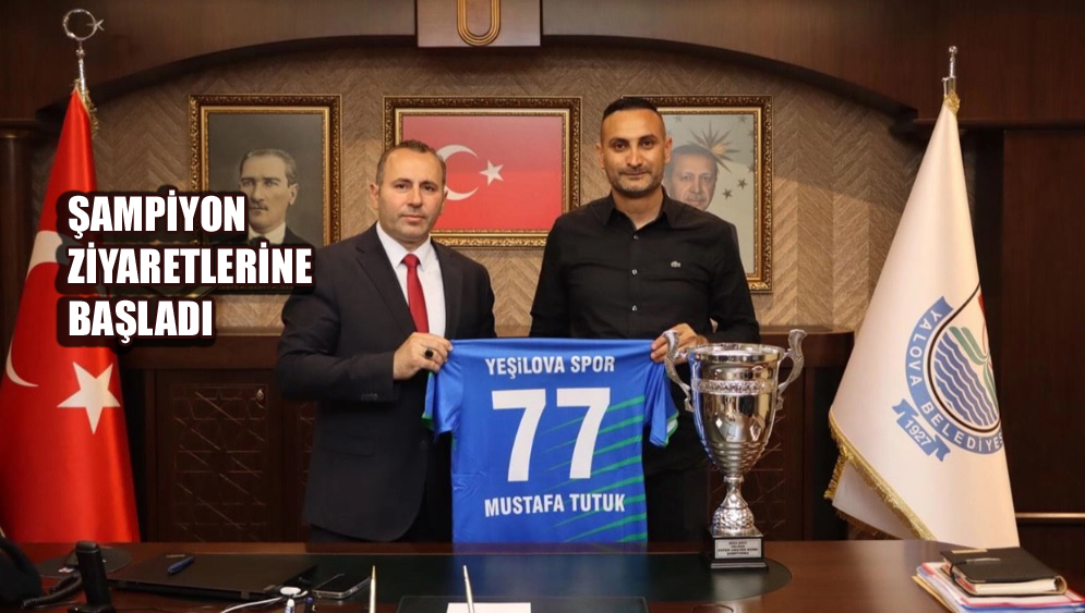 YEŞİLOVA SPOR’DAN, BAŞKAN TUTUK’A FORMA