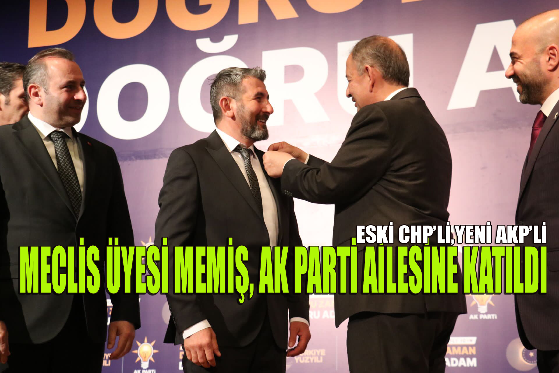 ROZETİ, AK PARTİ GENEL BAŞKAN YARDIMCISI ÖZHASEKİ TAKTI