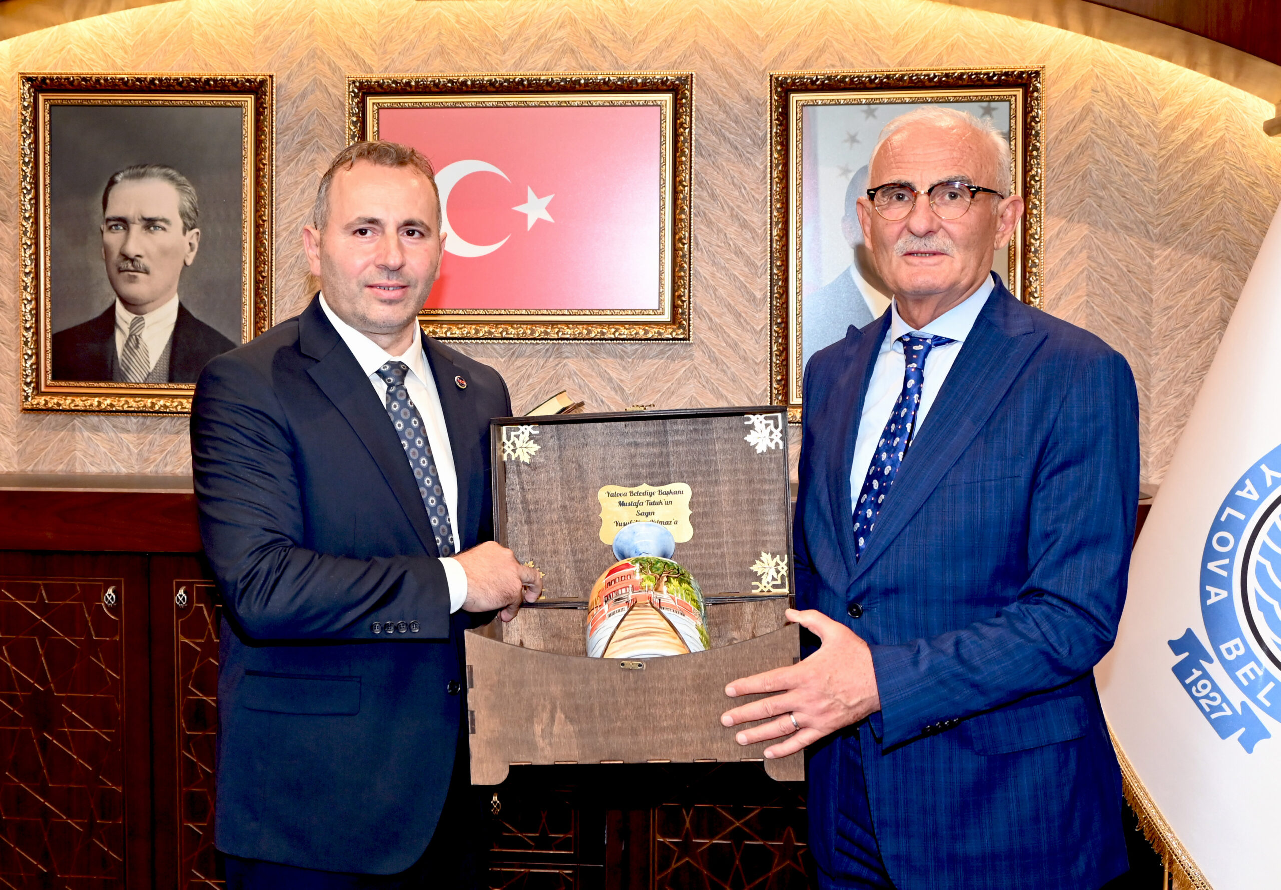 YILMAZ’DAN BAŞKAN TUTUK’A ZİYARET