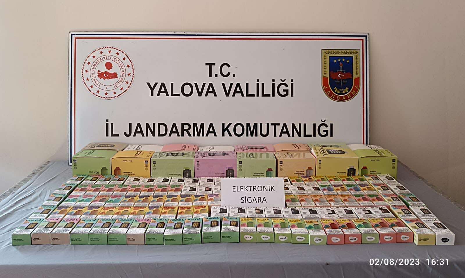YALOVA’DA ELEKTRONİK SİGARA OPERASYONU