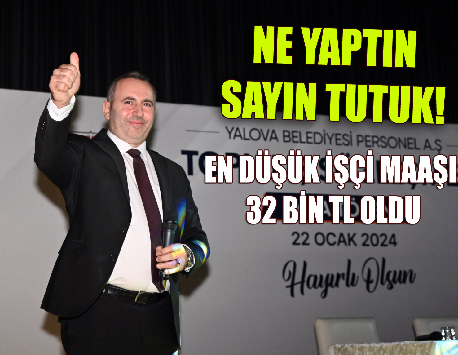BAŞKAN MUSTAFA TUTUK, YALOVA BELEDİYESİ AİLESİNİN YÜZÜNÜ GÜLDÜRDÜ