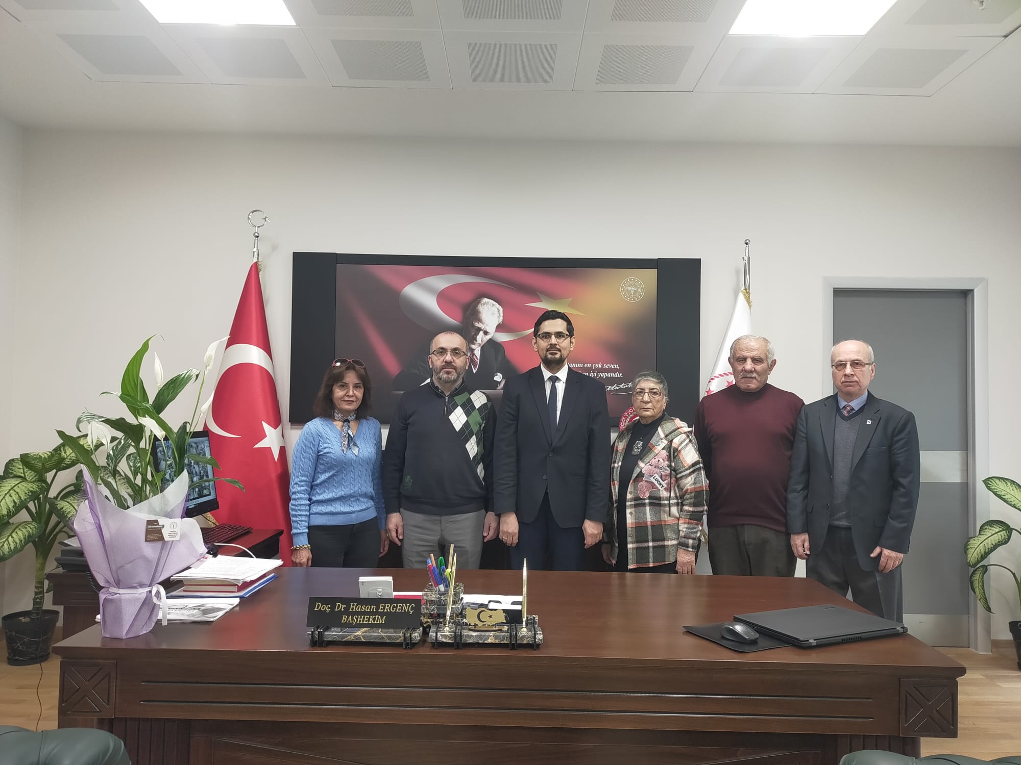 BAŞHEKİM ERGENÇ’İ ZİYARET ETTİLER