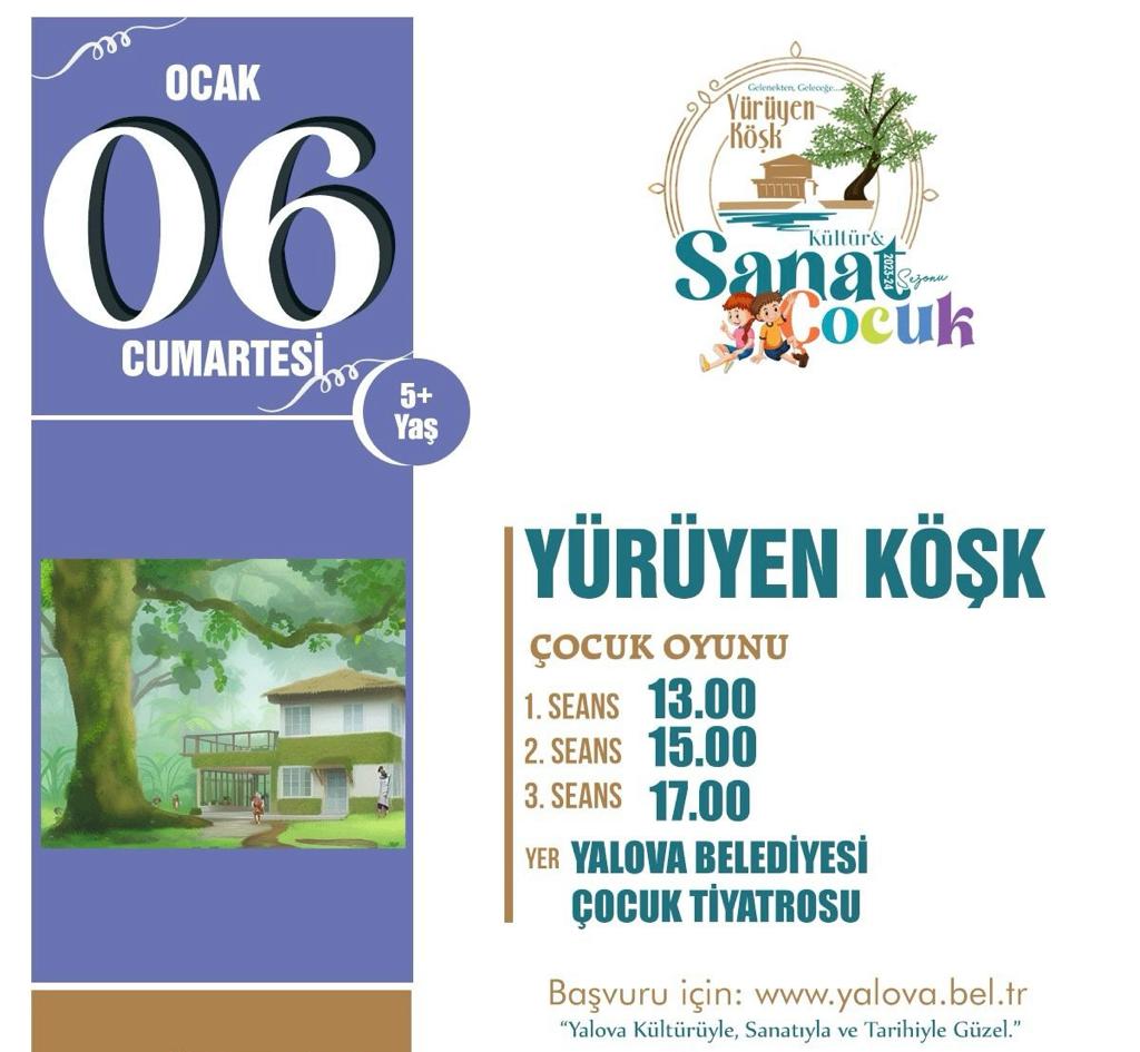 YÜRÜYEN KÖŞK HİKAYESİ ÇOCUKLAR İÇİN SAHNELENECEK