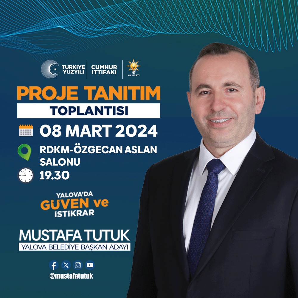 BAŞKAN TUTUK PROJELERİNİ AÇIKLIYOR