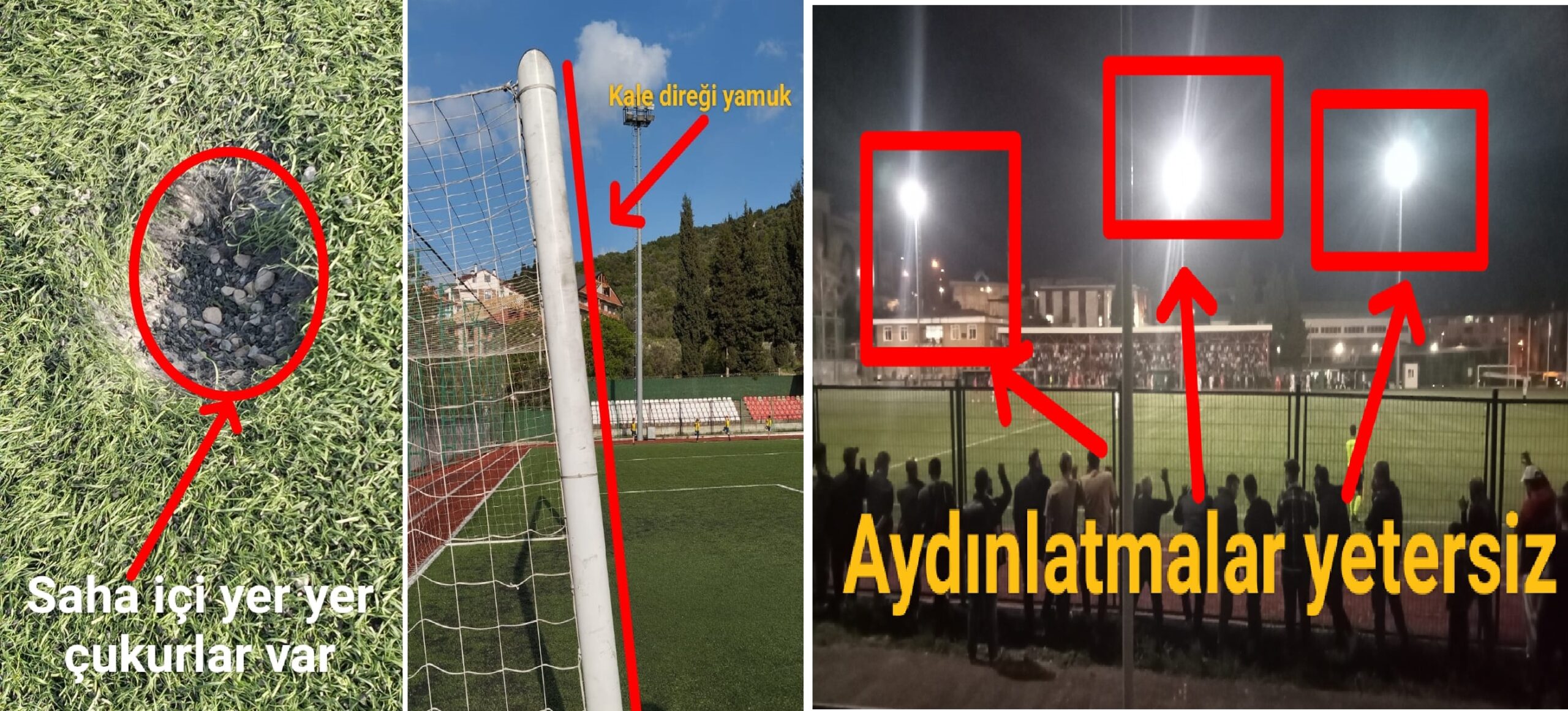 KARAMÜRSEL STADI, “TARLADAN FARKSIZ”