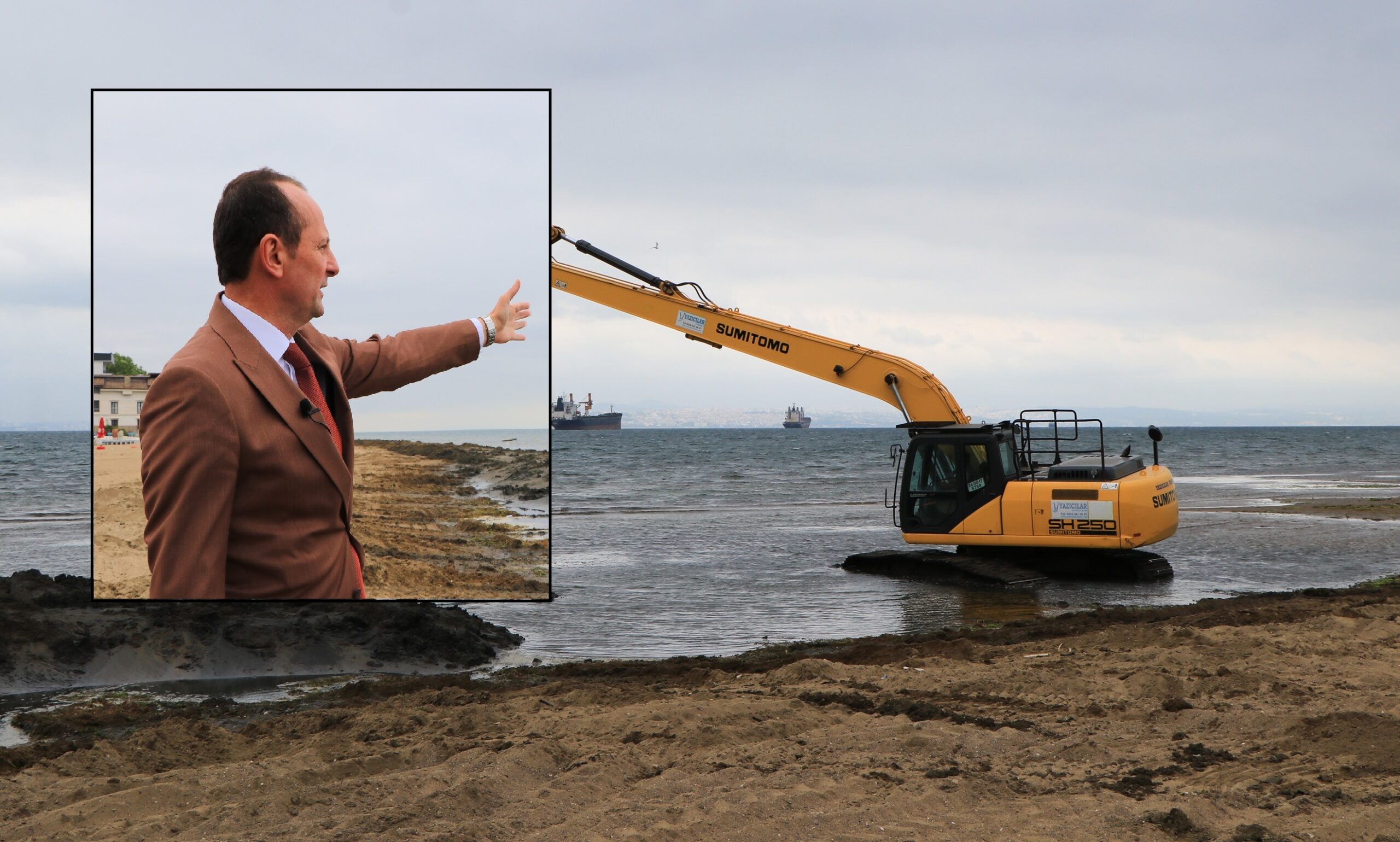 ÇİFTLİKKÖY SAHİLİNDE TEMİZLİK ALARMI