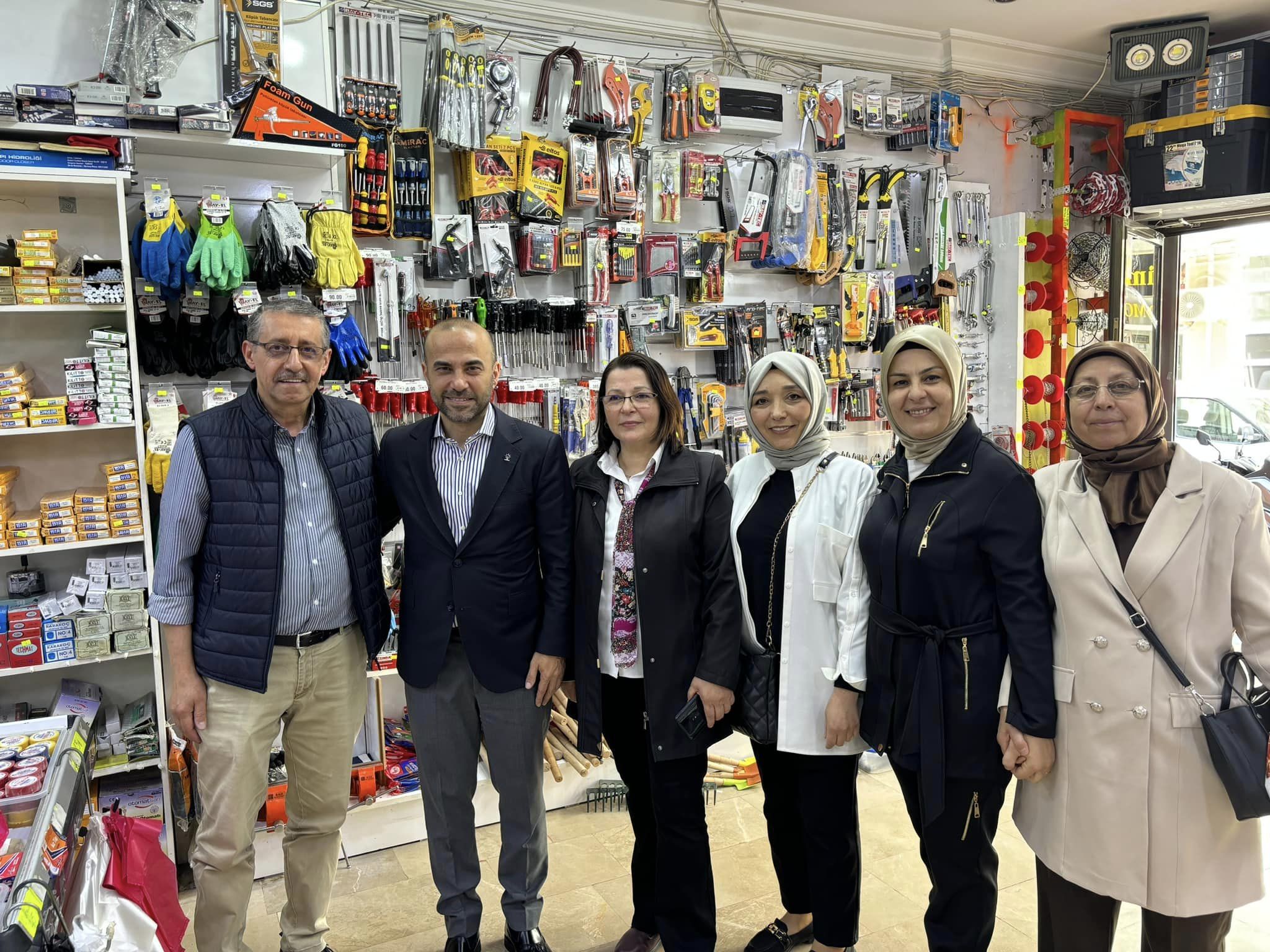 GÜÇLÜ, ESNAFLARI ZİYARET ETTİ