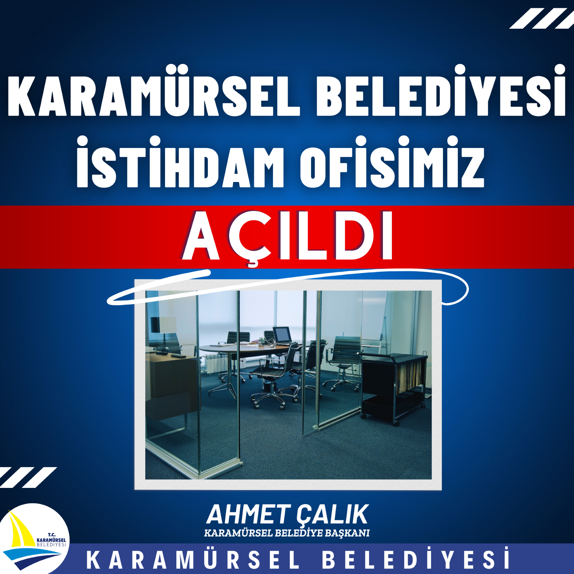 BAŞKAN ÇALIK, İŞSİZLİK SORUNUNU ÇÖZÜYOR