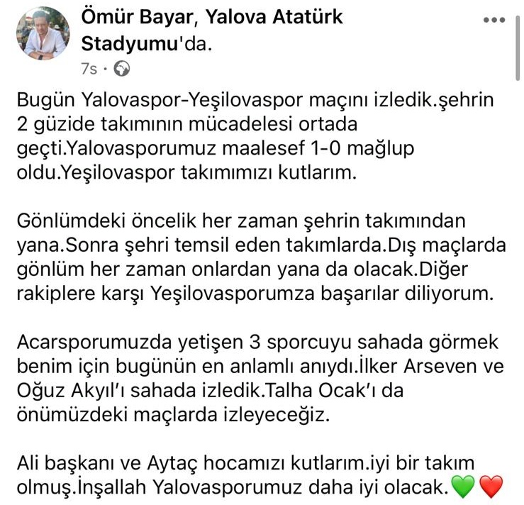 BAYAR’IN SOSYAL MEDYA PAYLAŞIMINA SERT TEPKİ!!