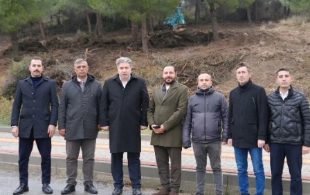 REKTÖR BAHÇEKAPILI ÇALIŞMALARI YERİNDE İNCELEDİ