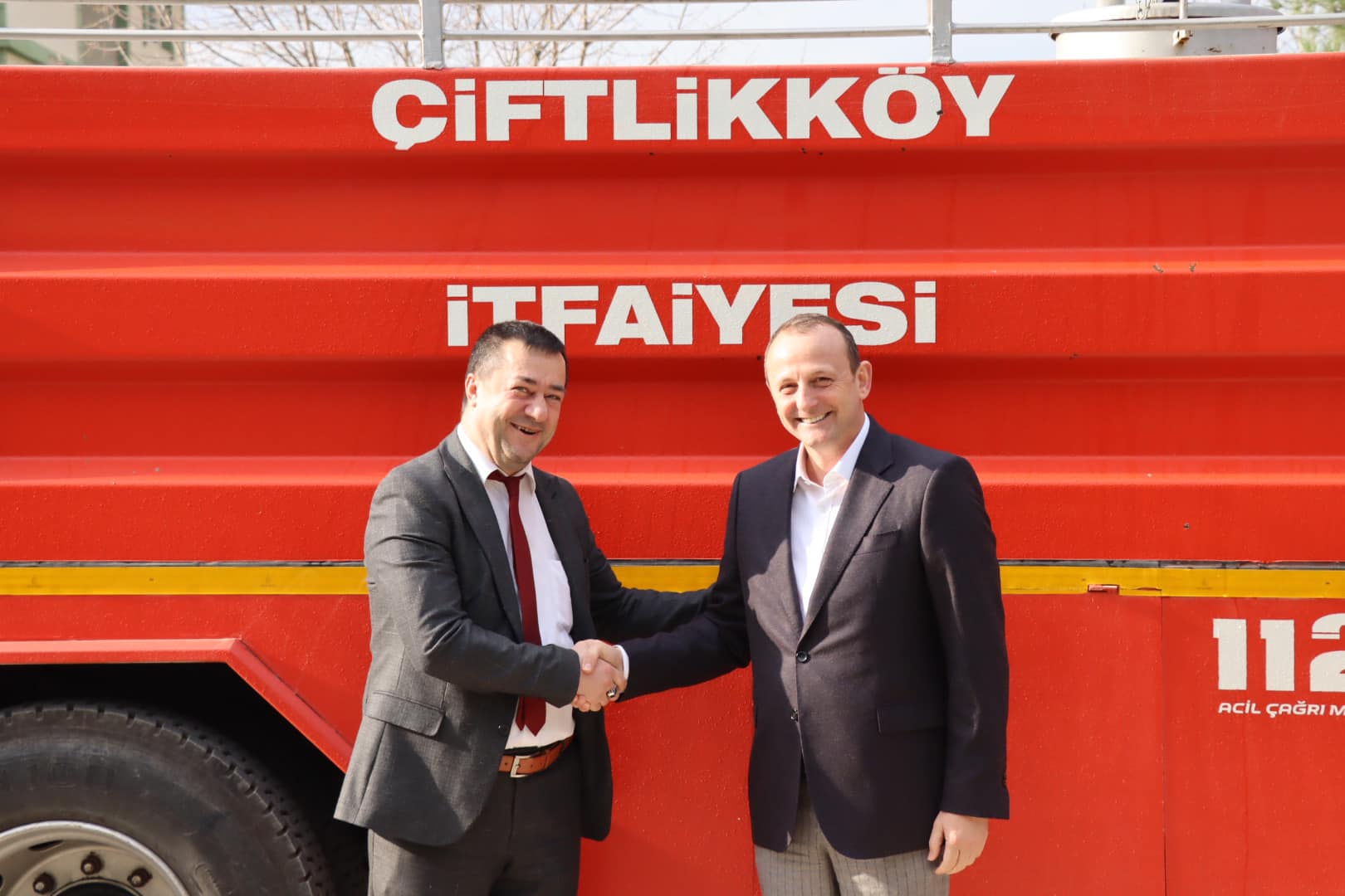 ÇİFTLİKKÖY’DEN SUBAŞI’NA HİBE İTFAİYE ARACI