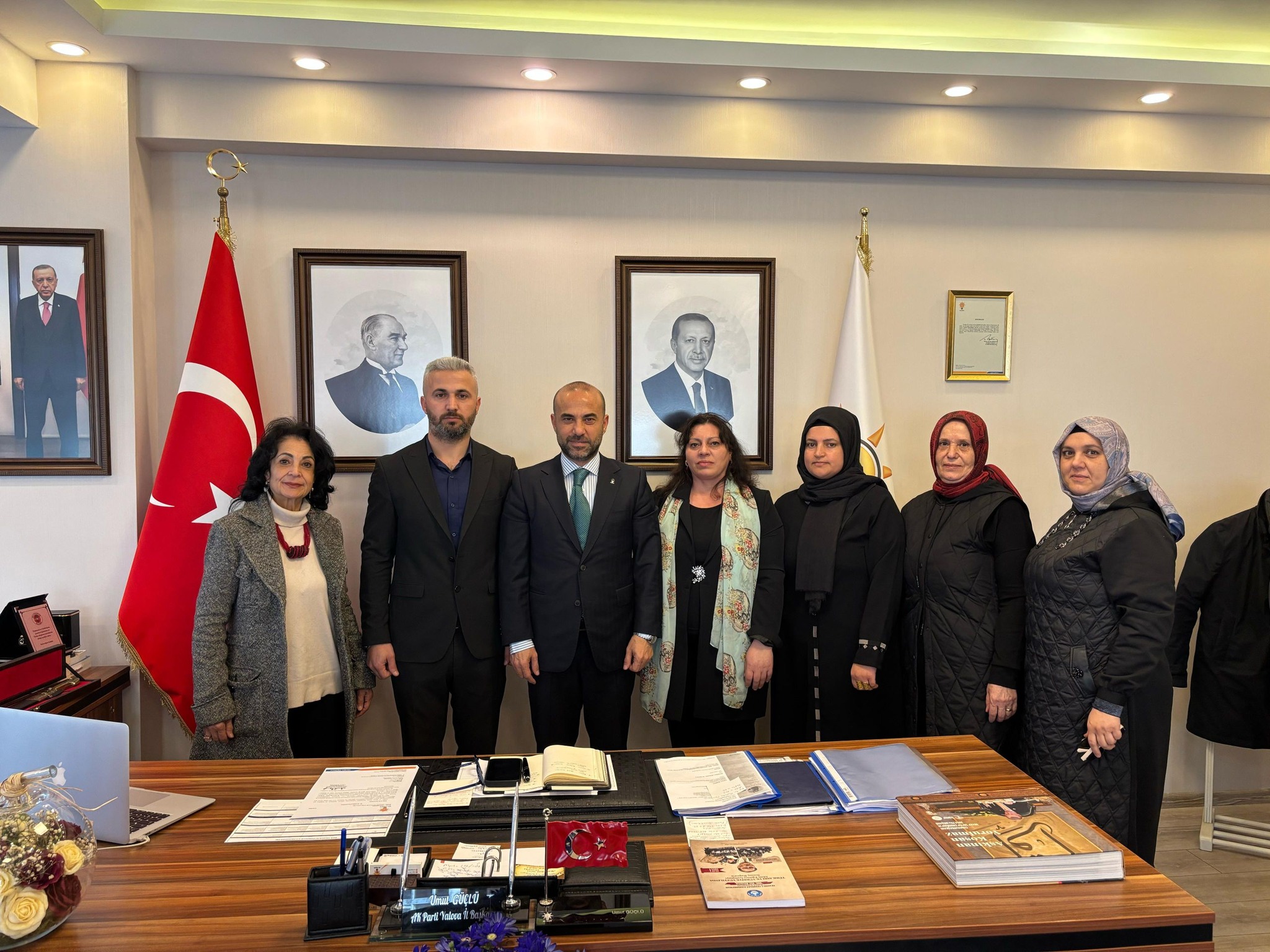 AK TAVŞANLI KADROSUNDAN, İL BAŞKANI GÜÇLÜ’YE ZİYARET