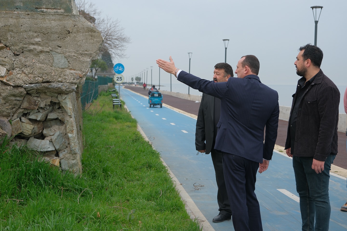 ÇİFTLİKKÖY SAHİL YOLUNDA İNCELEME