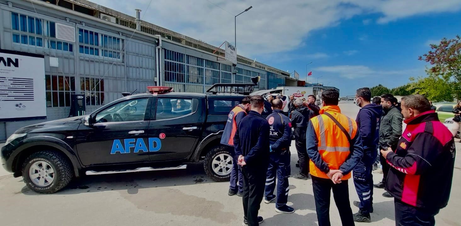 çiftlikköy’de yere dökülen kimyasal madde imha edildi