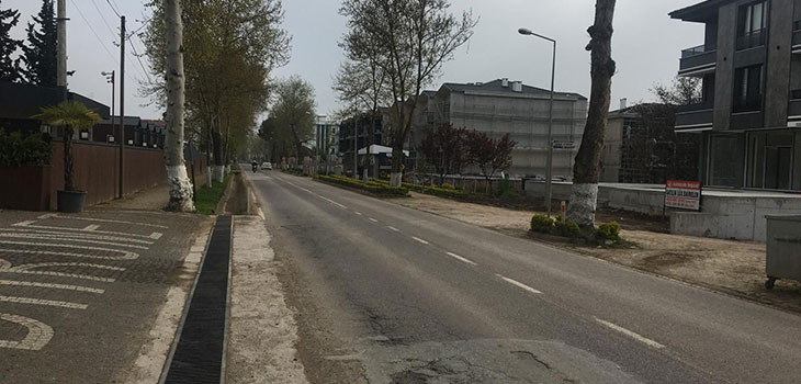 Termal çınarlı yolu ‘inşaat yolu’ oldu