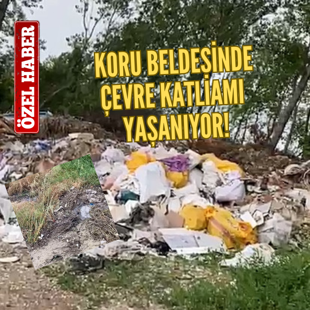 KORU BELDESİN’DE ÇEVRE FELAKETİ!.. LAĞIM VE ATIKLAR SULTAN ÇAYIRI’NI TEHDİT EDİYOR!
