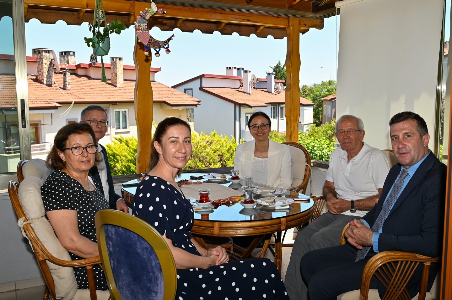 Gazi ve şehit aileleriyle bayramlaşma