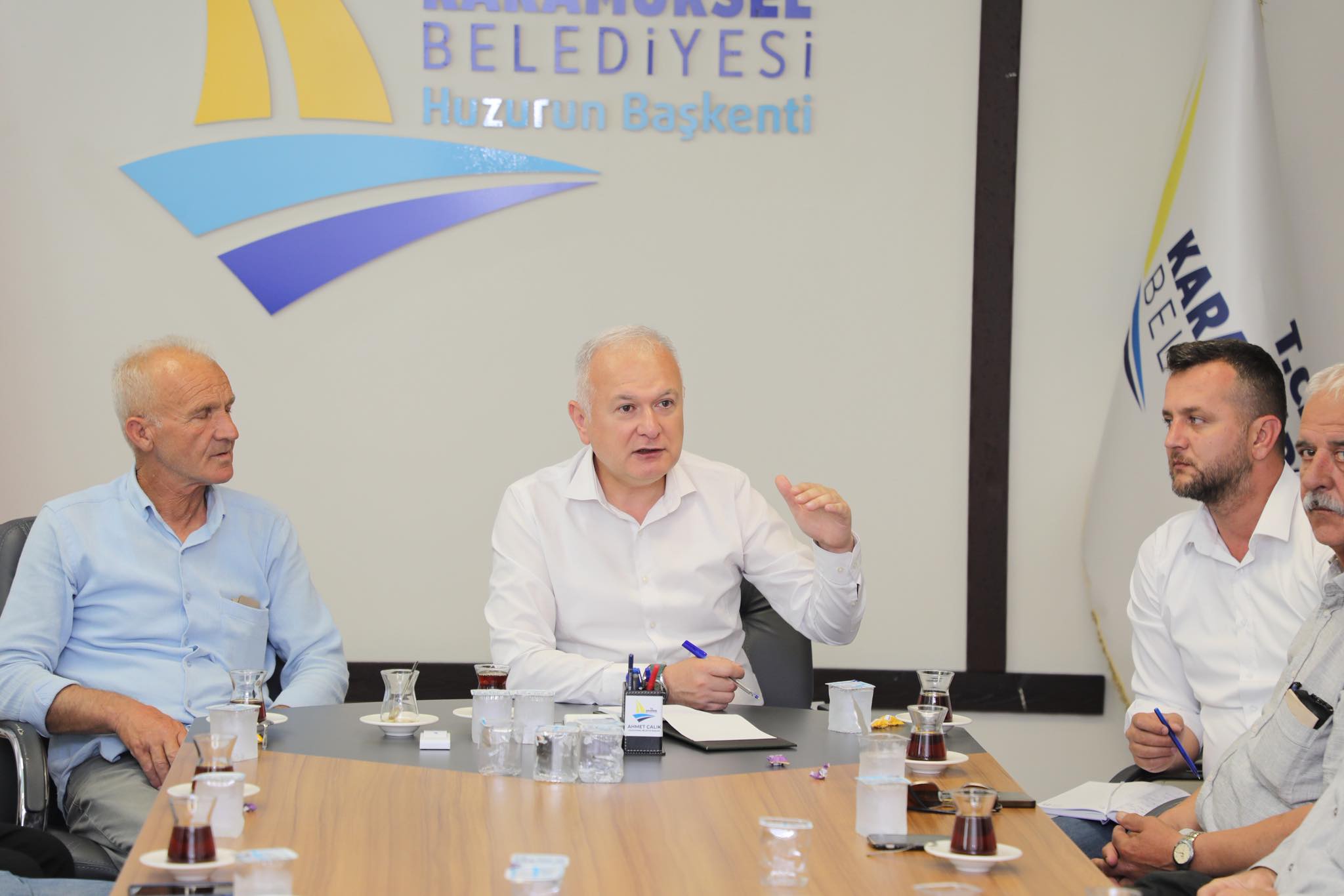 ÇALIK, MUHTARLARLA BİR ARAYA GELDİ