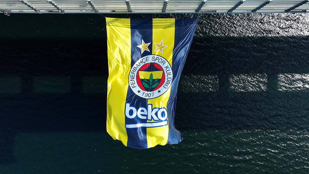 FENERBAHÇE BAYRAĞI, OSMANGAZİ KÖPRÜSÜN’DE YERİNİ ALDI