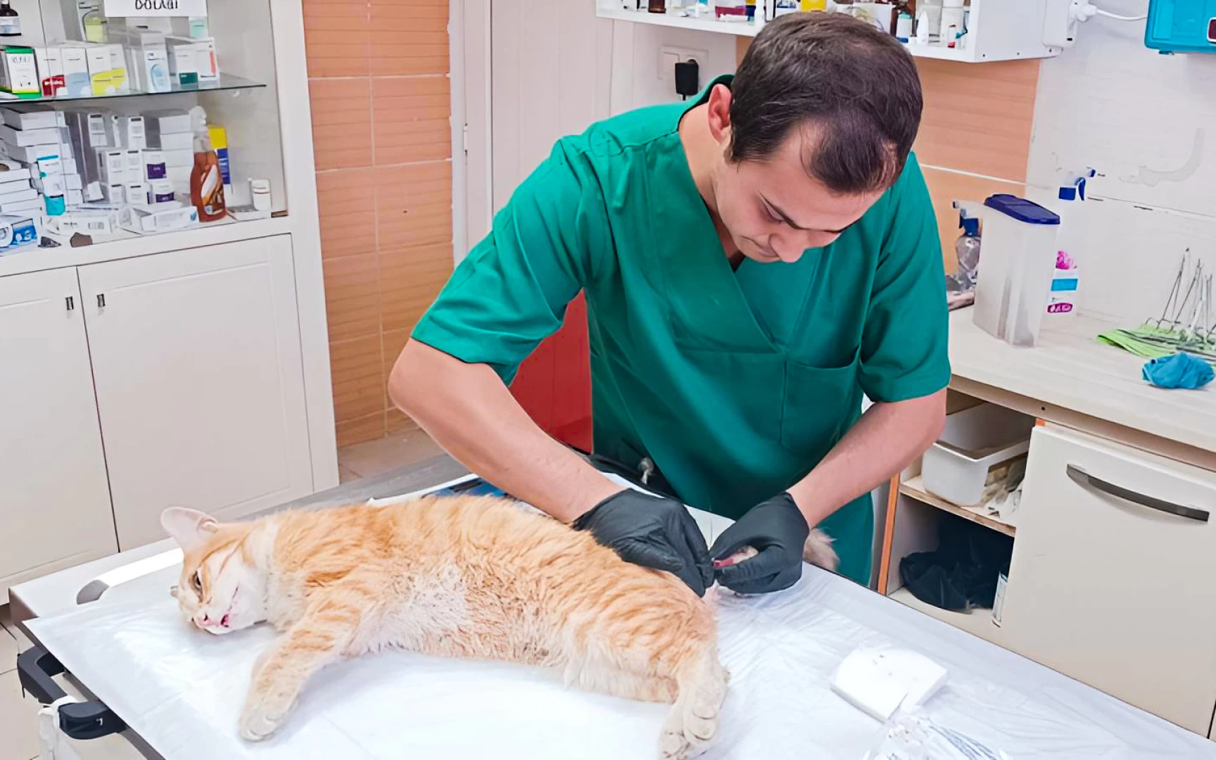 ÇİFTLİKKÖY BELEDİYESİ VETERİNER EKİBİNDEN GECE YARISI SEFERBERLİĞİ