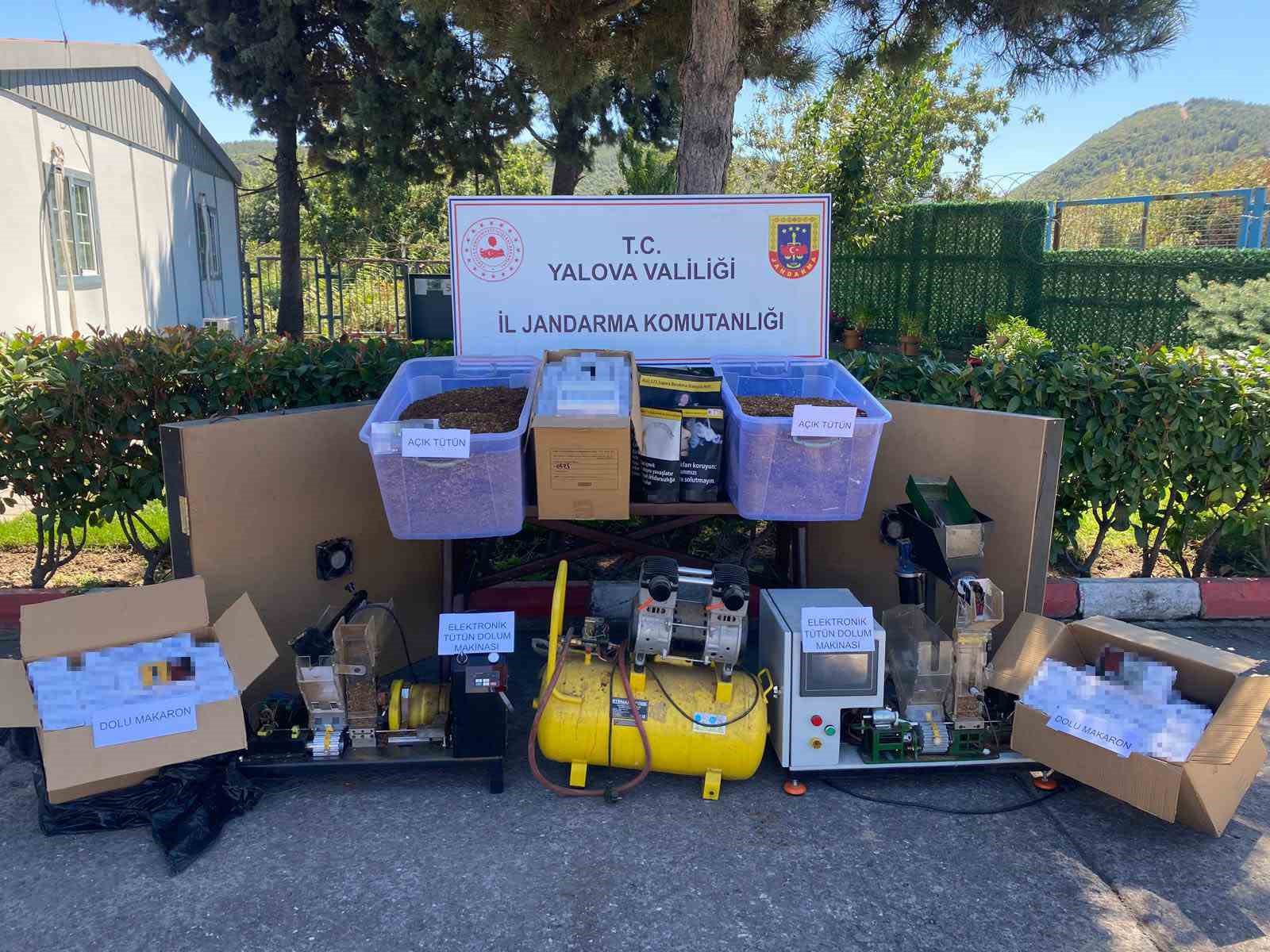 YALOVA’DA KAÇAK TÜTÜN OPERASYONU: 1 TUTUKLAMA