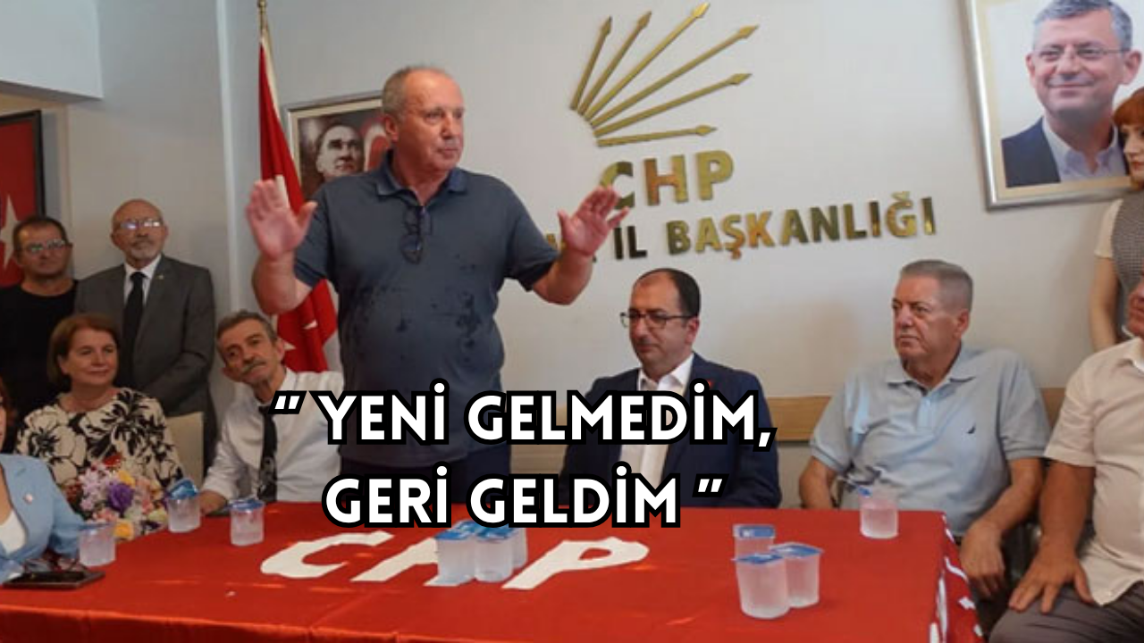 CHP’DE İNCE’YE ÇİÇEKLİ COŞKULU KARŞILAMA