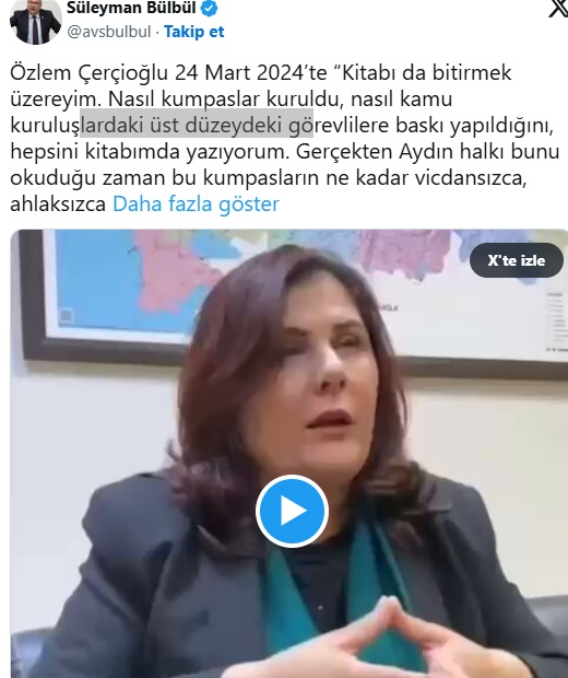 ÖZLEM ÇERÇİOĞLU, AK PARTİ İLE İLGİLİ KİTAP YAZDIĞI ORTAYA ÇIKTI! İŞTE O VİDEO!