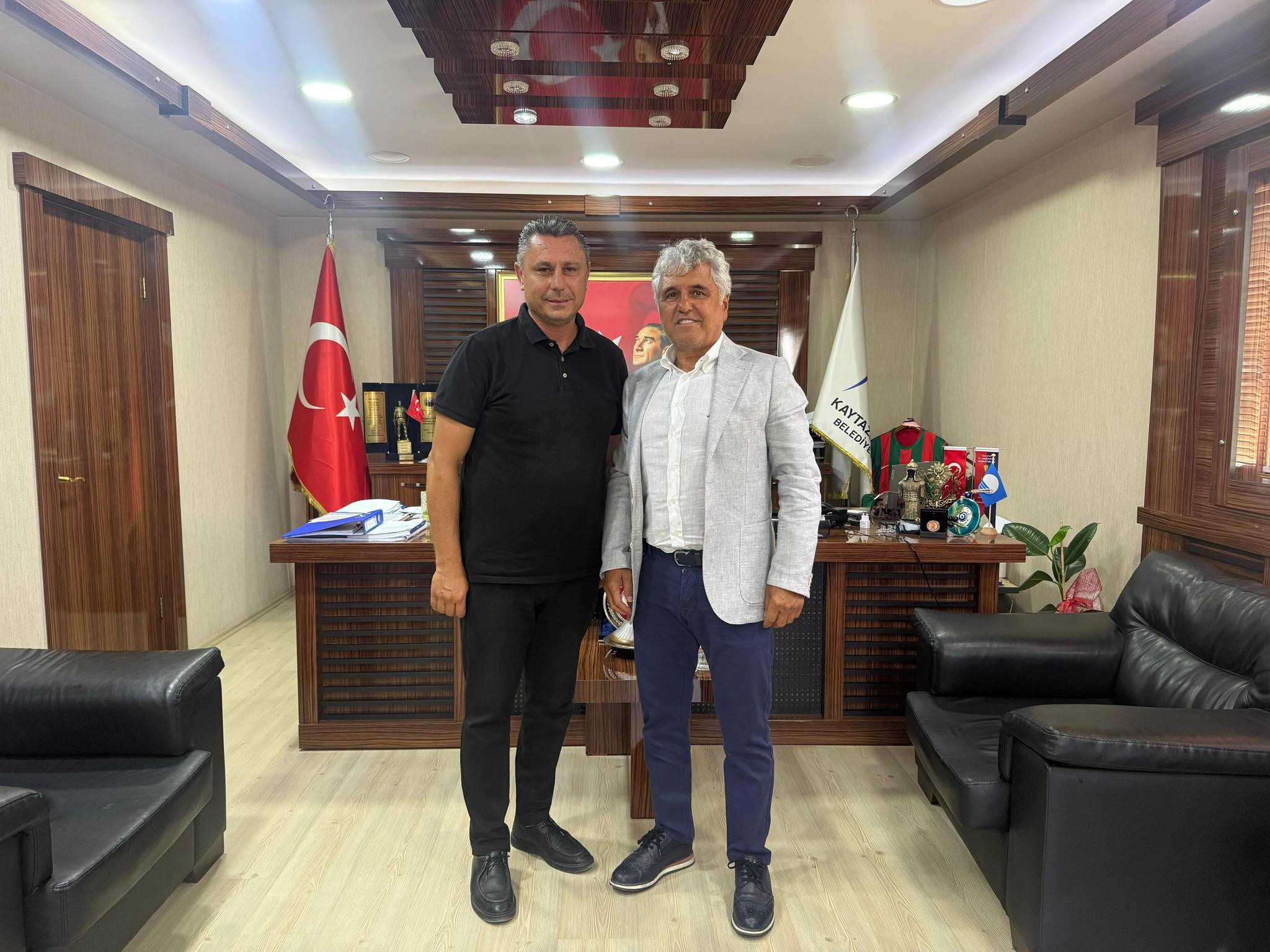 İŞ ADAMI ATASEVEN’DEN, KAYTAZDERE BELEDİYESİ’NE ZİYARET