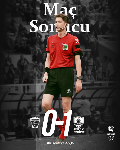 YALOVA FK'NIN HAKKINI YİYEN HAKEM BURAK DOĞRU, BAHİS SKANDALIYLA PFDK'YA SEVK EDİLDİ! 3 YALOVA FK'NIN HAKKINI YİYEN HAKEM BURAK DOĞRU, BAHİS SKANDALIYLA PFDK'YA SEVK EDİLDİ!