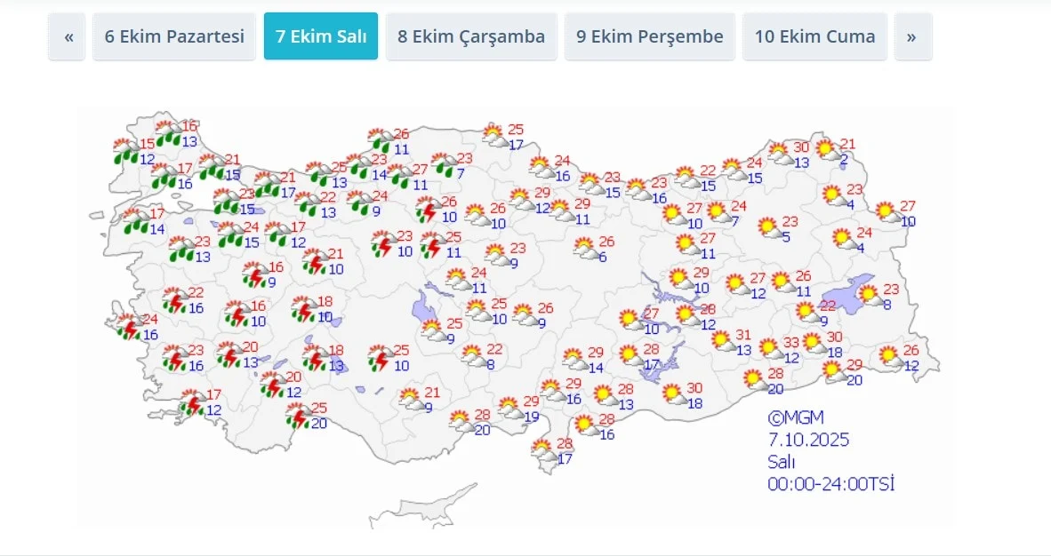 YALOVA'YI YAĞIŞLI HAVA BEKLİYOR!