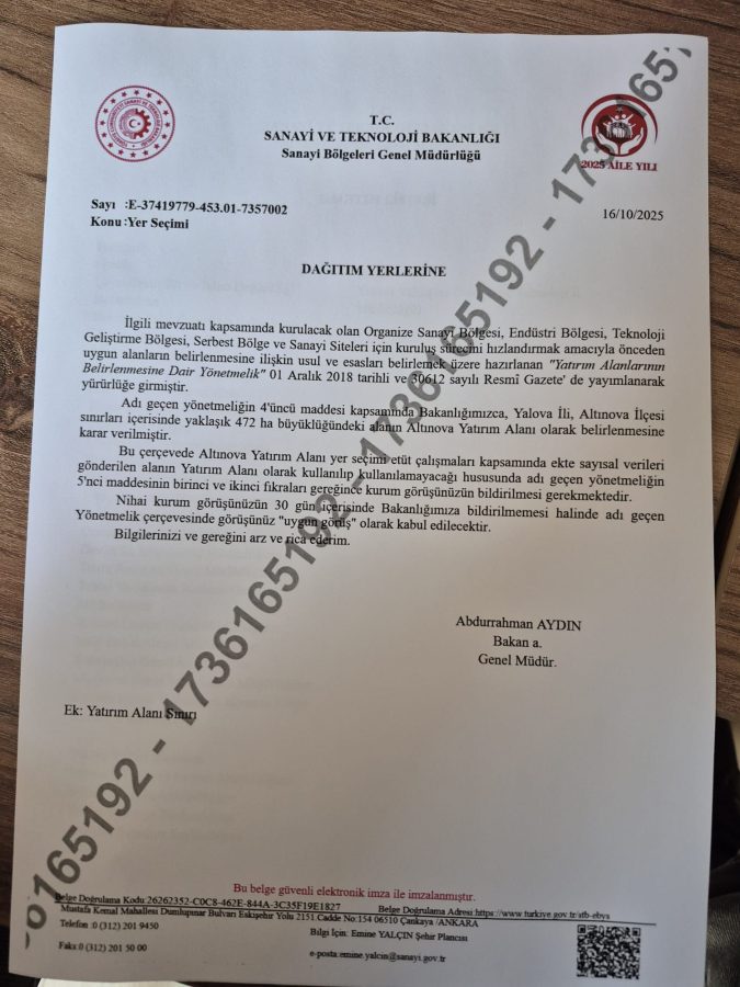KURUMLARDAN HANGİ GÖRÜŞ BİLDİRİLECEK? ALTINOVA’DA YENİ YATIRIM ALANLARI BELİRLENDİ.. İŞTE DETAYLAR! 2 ALTINOVA’DA YENİ YATIRIM ALANLARI BELİRLENDİ.. İŞTE DETAYLAR!