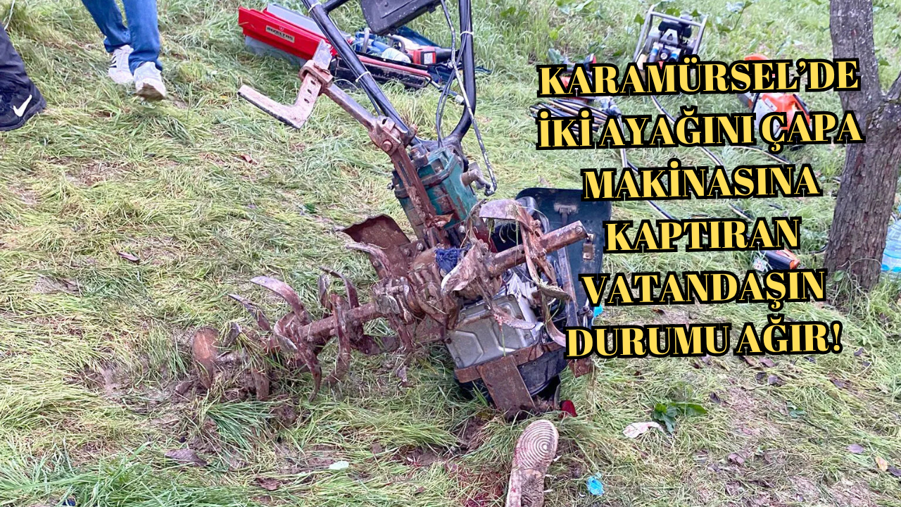 KARAMÜRSEL’DE FECİ KAZA!.. 55 YAŞINDAKİ ADAM AĞIR YARALANDI!
