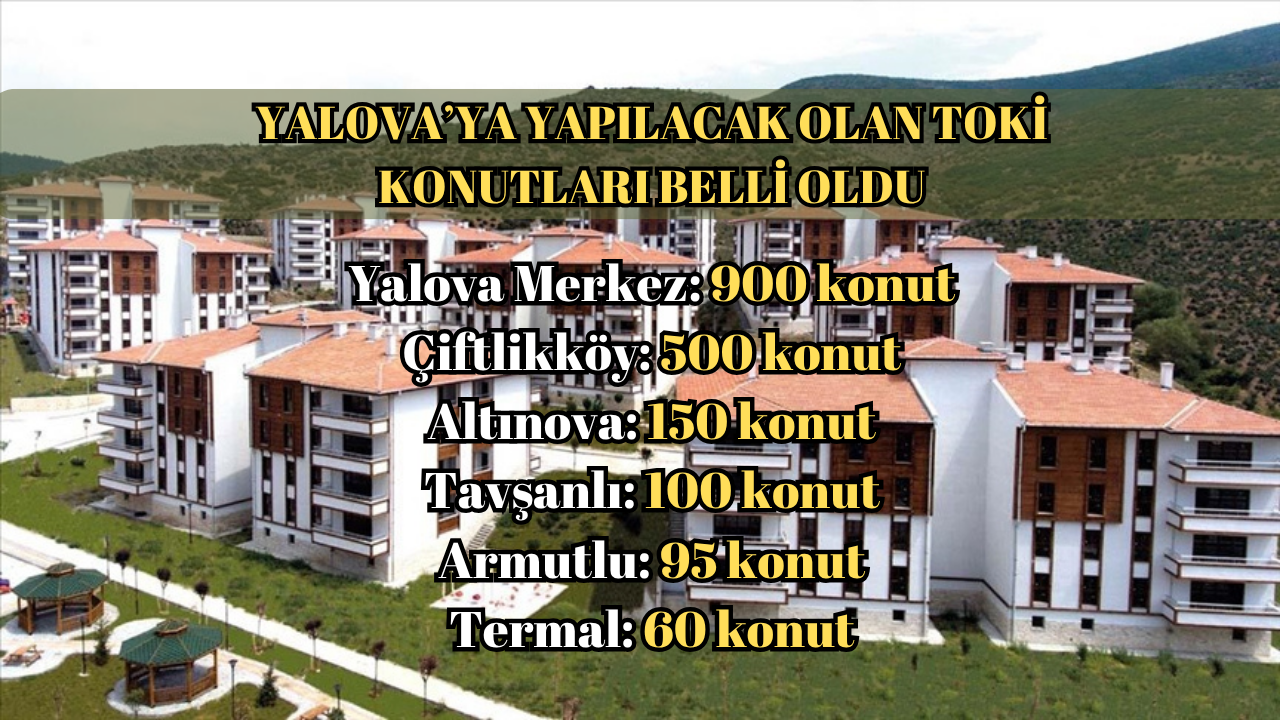 1805 YENİ KONUTUN İLÇELERİ VE TÜM DETAYLARI BELLİ OLDU!