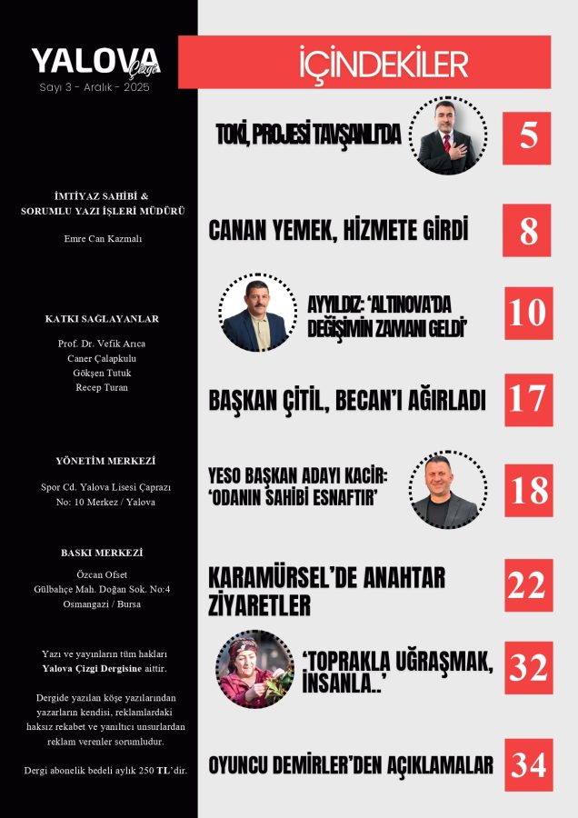 ARALIK AYI SAYIMIZ YAYINDA.. E-DERGİ İÇİN TIKLAYIN!