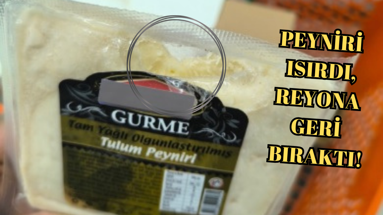 KARAMÜRSEL’DE MARKET SKANDALI: PEYNİRİ ISIRIP, REYONA GERİ KOYDU!