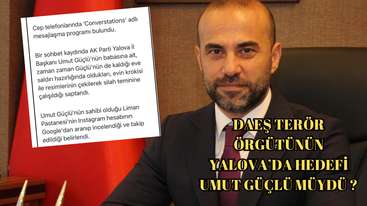 GAZETECİ SAYMAZ’DAN İLGİNÇ İDDİA.. ”AK PARTİ YALOVA İL BAŞKANLIĞINA SUİKAST İDDİASI..”