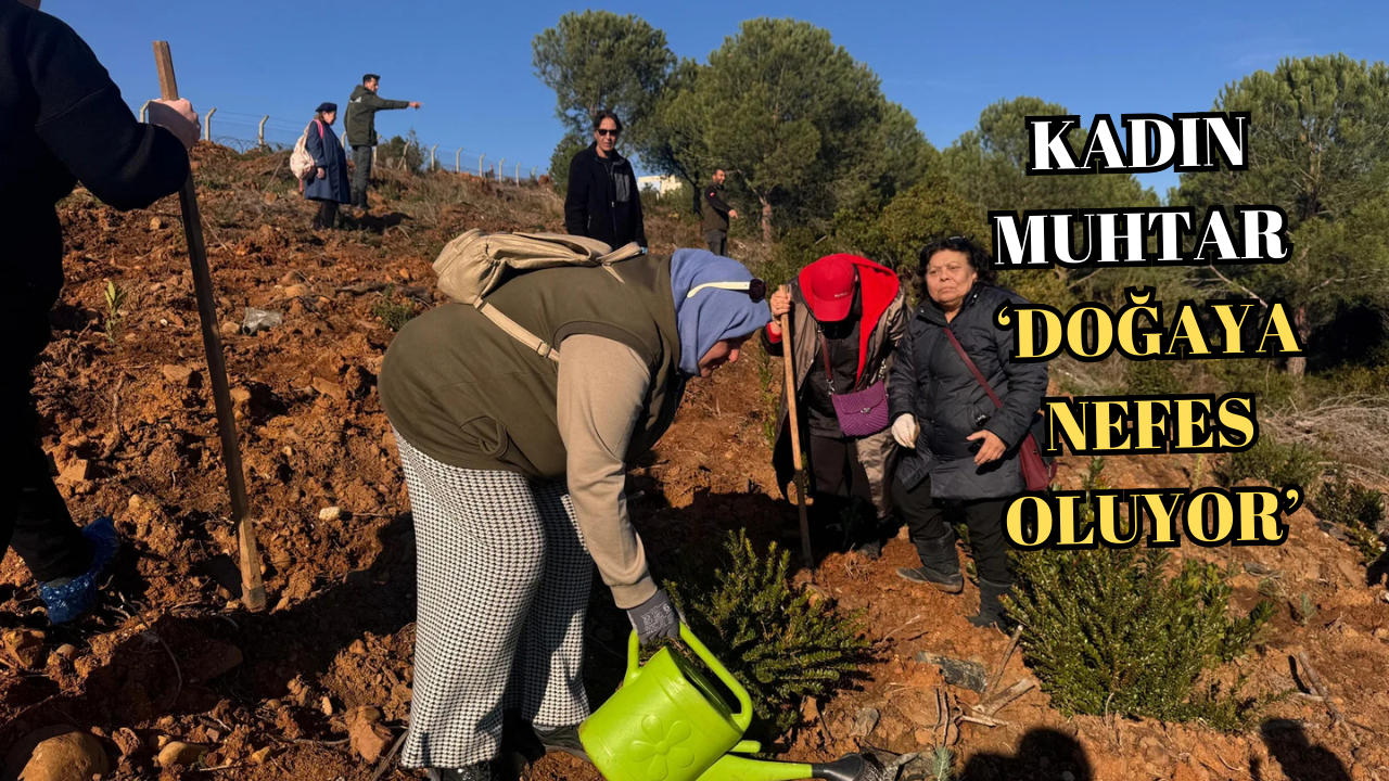 MUHTAR YILMAZ’DAN ÖRNEK FİDAN DİKİM PROJESİ