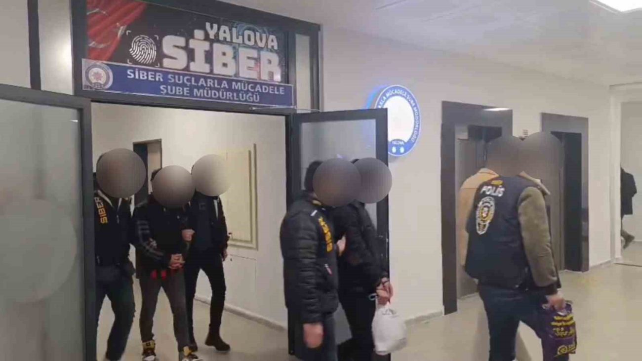 YALOVA MERKEZLİ 6 İLDE DOLANDIRICILIK OPERASYONU: 3,8 MİLYON LİRALIK VURGUNDA 5 TUTUKLAMA