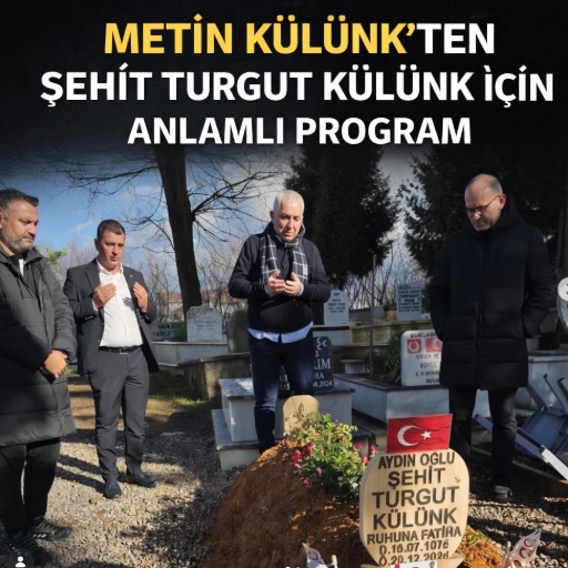YALOVA’DAKİ DAEŞ OPERASYONUNDA ŞEHİT OLAN TURGUT KÜLÜNK İÇİN AKÇOKOCA’DA MEVLİD PROGRAMI DÜZENLENDİ