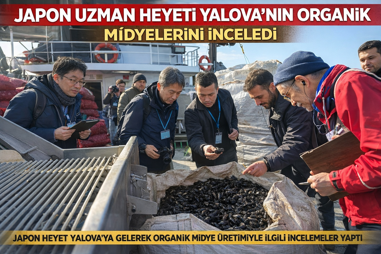 JAPON UZMAN HEYETİ, YALOVA’NIN ORGANİK MİDYELERİNİ İNCELEDİ