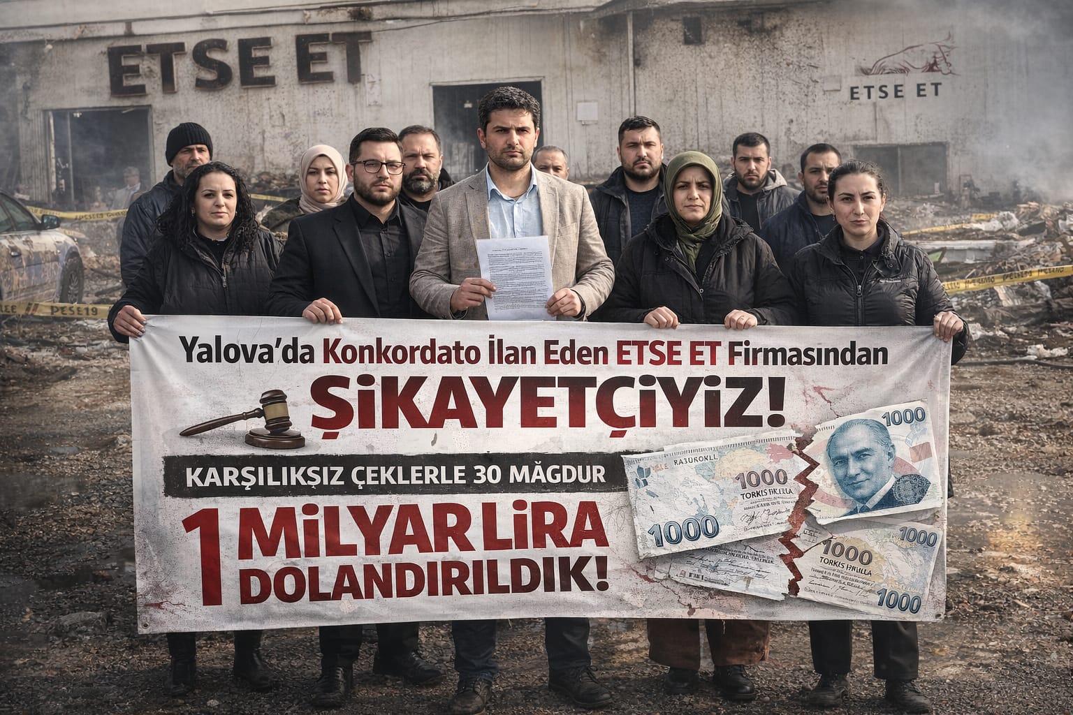 Yalova’da Konkordato Kalkanıyla 1 Milyar Liralık Dolandırıcılık İddiası: Çalışanlar ve Tedarikçiler Savcılığa Başvurdu