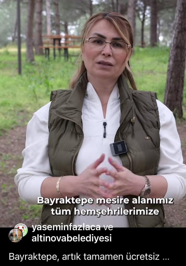 ALTINOVA BAYRAKTEPE MESİRE ALANI ’ARTIK’ ÜCRETSİZ OLMUŞ! PEKİ ÜCRETLİ HALE GETİREN KİMDİ ?
