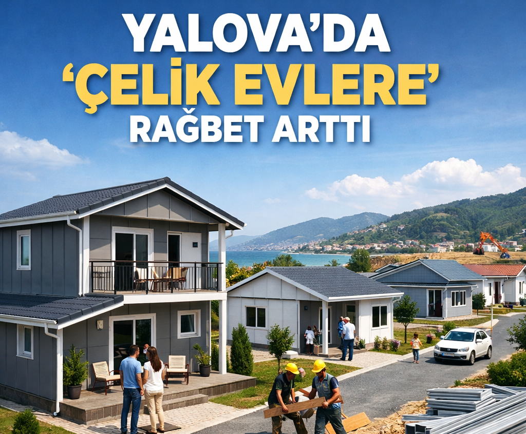 DEPREME KARŞI GÜVENLİ YAŞAM ARAYIŞI: YALOVA’DA ÇELİK KONTRÜKSİYON EVLERE İLGİ ARTTI